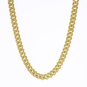 Collier Hip Hop pour Hommes en Gros KRKC&CO Plaqué Or Miami Iced Out 5A Pierre CZ Chaîne à Maillons Cubains - Product Image 3