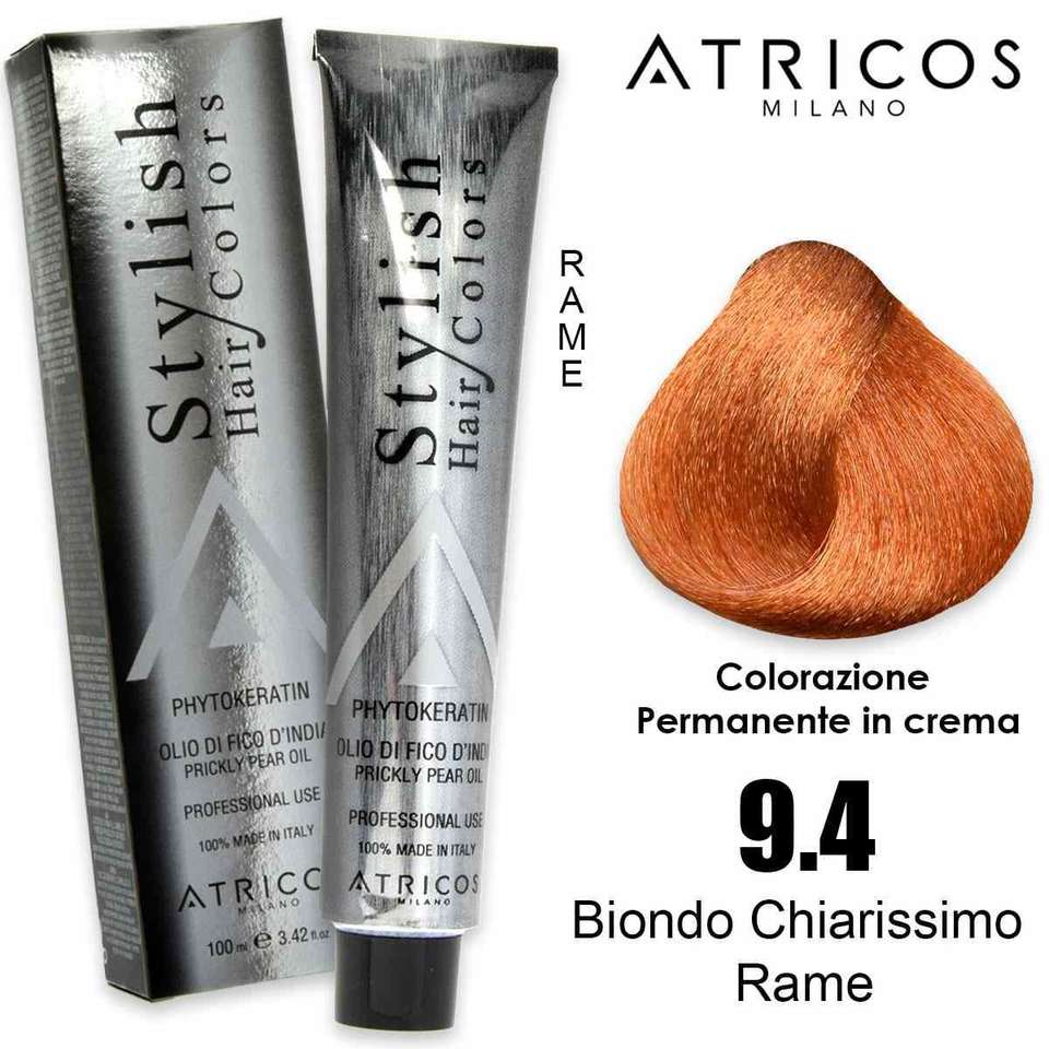ATRICOS Stylish Temporary & Permanent Hair Colors 9.4 Shiny 100ml Tubes Herbal & Ammonia Free
