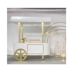 One step Wedding acrylic candy cart car display Customized Flower Candy Cart Children Dessert party
