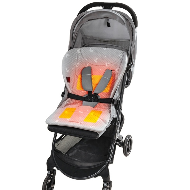 Anjuny High Quality Soft Baby Heated Stroller Liner Pad Infant Warm Seat Cushion for Travel Hot Selling Accessory Product