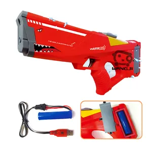 Pistola giocattolo estiva di vendita calda pistola ad acqua elettrica con squalo automatico a lunga distanza per bambini e adulti