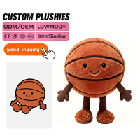 Layanan OEM/ODM Kustomisasi Pabrik Mainan Boneka Plush Super Lembut Bordir Kustom Sepak Bola Bola Basket Bola Rugby