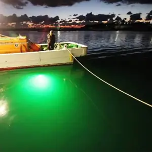 Lampu Led memancing, 30w 60w 150W 300W 600w LED lampu umpan bawah air malam untuk perahu Dok memancing
