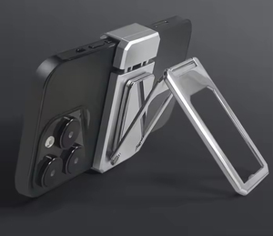 Supporto per Telefono da Scrivania Magnetico Pieghevole Ultra-sottile Premium con Clip Posteriore in Lega di Alluminio, Altezza Regolabile, Portatile - Product Image 6