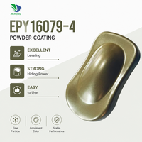 Vente en gros de poudre de revêtement époxy électrostatique or champagne EPY16079-4