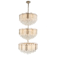 Lustre suspendu en cristal pour salon, salle à manger, hôtel, luminaires suspendus