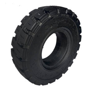 Pneu en caoutchouc massif professionnel 6.00-9 6.00 9 600 9 600x9 avec jante grise, blanche ou noire pour excavatrices - Product Image 4