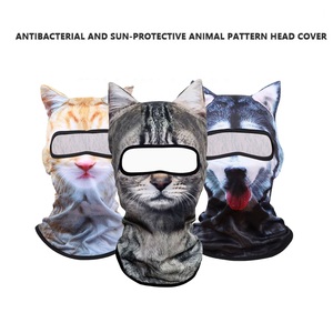 <span class=keywords><strong>Cagoule</strong></span> Motocross Ski Snowboard Motif Animal Mignon 3D Chat – Masque Intégral Couvrant le Visage - Product Image 1