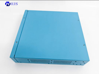 Fabrication sur mesure de tôles en acier inoxydable de précision, usinage CNC, boîtier électronique plaqué zinc bleu, sérigraphie métallique