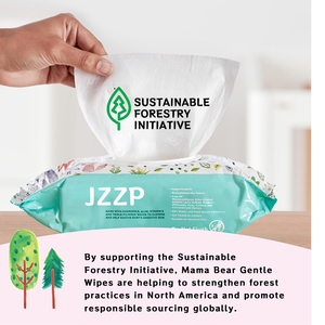 Toallitas Húmedas Biodegradables Desechables para Bebés OEM, 80 Piezas, Toallitas Faciales de Bambú, Toallita Húmeda para Bebé - Product Image 2