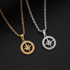 Fashion Jewelry <b>Necklace</b> Pendant <b>Necklace</b> Jewelry For Women Fine Jewelry <b>Necklace</b> Stainless Steel <b>Necklace</b> Set Bisuterí <b>Compass</b> - Product Image 1