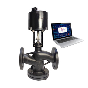 2 "углеродистая сталь M-BUS гидравлический пропорциональный клапан управления потоком моторизованный клапан регулятора AC24V электрический клапан линейного привода - Product Image 2