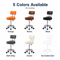 Tabouret de bar pivotant en cuir certifié CE, réglable en hauteur, pour salon de coiffure, comptoir de bar, vente directe en gros