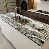 Dalles de marbre blanc MTStone à prix de gros, dalles de marbre Patagonia, carreaux de marbre naturel de luxe, marbre brésilien Pandora