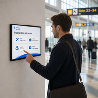 Self Servis Windows Dokunmatik Ekranlı Kiosk 21.5/24/27/32 İnç İnteraktif Ekran Terminali Windows 10/11 Pro IP65 Dereceli 2 Yıl Garantili