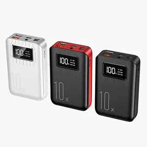 بنك الطاقة 10000 mAh المحمولة شحن PowerBank 10000 mAh USB قوة البنك بطارية خارجية شاحن هواتف Xiaomi