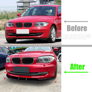 Spoiler de pare-chocs avant, kit de carrosserie inférieur, couvercle de séparateur pour BMW Série 1 E81 E82 E87 E88 LCI Modèle Standard 2007-2011 - Product Image 2