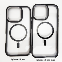 Étui de protection pour téléphone portable antidérapant magnétique multicolore Transparent étui de téléphone portable Anti-chute pour iphone 16 Pro Max