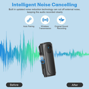 ไมโครโฟนลาวาเลียร์ไร้สาย, ไมโครโฟนคอนเดนเซอร์รอบทิศทางใช้งานแบตเตอรี่ได้ยาวนานไมโครโฟนแบบไร้ท่อ - Product Image 5