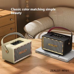 ZEALOT MT01 Altavoz Bluetooth Retro de Madera, Altavoz Bluetooth con Bajos de Alta Calidad, <span class=keywords><strong>Subwoofer</strong></span> de Madera de 60w - Product Image 6