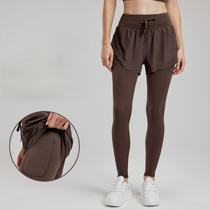 Mallas <span class=keywords><strong>2</strong></span> <span class=keywords><strong>en</strong></span> <span class=keywords><strong>1</strong></span> con logotipo personalizado para <span class=keywords><strong>mujer</strong></span>, mallas cortas transpirables de alta elasticidad para <span class=keywords><strong>mujer</strong></span>, yoga, correr, gimnasio, deporte, todo a juego - Product Image 1