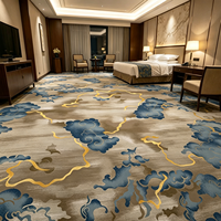 Tapis mural en nylon tufté imprimé sur mesure, fabrication OEM ODM, design commercial, résistant aux taches, facile à nettoyer, hauteur de pile 9 mm