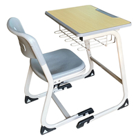 Nouvelle conception de bureaux scolaires, table et chaise d'étude pour enfants, ensemble de chaises et de tables pour lycée, Turquie