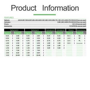 Ống Kính mắt nhựa <span class=keywords><strong>rim</strong></span> thử nghiệm thiết lập thử nghiệm thị giác Thiết bị đo thị lực 104 miếng ống kính thử nghiệm - Product Image 3