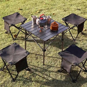 Facile da trasportare all'ingrosso portatile in legno di alluminio all'aperto Picnic campeggio pieghevole tavolo da pesca e sedia <span class=keywords><strong>set</strong></span> - Product Image 6