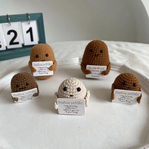 For Hot Sale Handmade Knitted Little Potato Positive Energy <strong>Funny</strong> for Potato Doll Pendant Ornament Export Cross-Border - Product Image 4