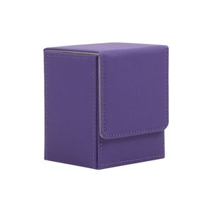 Factory-hot-selling <b>Card</b> Storage Box Color <b>Playing</b> Game Poker Packaging Box PU Leather Vertical Insert Game <b>Card</b> Case - Product Image 4
