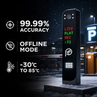 Système de caméra LPR HD avancé, machine de reconnaissance de plaques d'immatriculation, communication TCP/IP, unité de sécurité pour aéroports et parkings