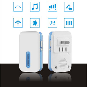 Campanello senza fili facile installazione regolabile Volume 36 carillon colorato LED 150m gamma campanello porta - Product Image 3