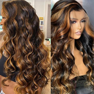 Perruques bandeau 13x4 Lace Front Body Wave 100% Cheveux Humains Remy Doux Écologiques Vente en Gros pour Femmes - Product Image 1