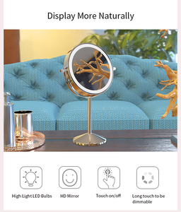 táctil de 10 X lupa LED iluminado profesional para <span class=keywords><strong>hombre</strong></span> y mujer en el cuarto de baño de belleza grande afeitado pequeño - Product Image 2