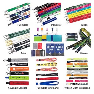 Custom Lanyard Polyester Waterproof for Outdoor Work ID Badges Custom Length Strong Anti Tear Quick Release Lightweight Durable