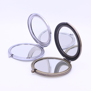 Portable Double Sided <b>Compact</b> <b>Mirror</b> Folding Metal Makeup <b>Mirror</b> with Magnifying <b>Mirror</b> for Travel and Daily Use - Product Image 2