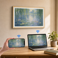Grosir foto Digital 4K & bingkai Video dengan aplikasi pengendali jarak jauh pemutaran Video OS Android Wi-Fi 32/43/55 inci