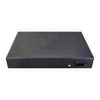 24 Port OEM casing logam Adaptor daya eksternal saklar Ethernet untuk CCTV