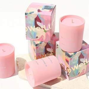 Caja de velas de lujo personalizada con materiales reciclados y forro de esponja, cierre magnético, embalaje de regalo perfumado - Product Image 2