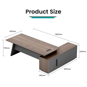 Factory Direct Wholesale Luxury Modern Wooden Boss Desk Manager <b>Office</b> <b>Table</b> Design - Product Image 2