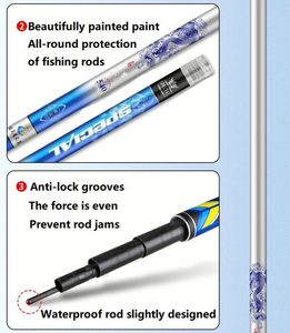 <span class=keywords><strong>Canne</strong></span> à pêche télescopique en fibre de carbone de haute qualité, ultra-légère, 3,6-10 m, 19 Tuned 6H, pour la pêche à la carpe et aux gros poissons (vente en gros) - Product Image 5