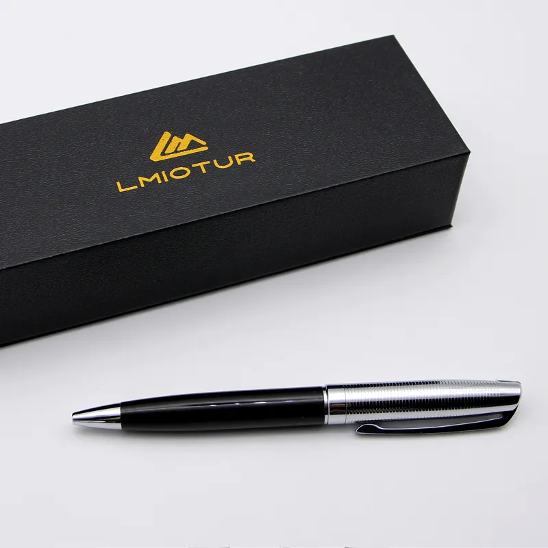 Shanghai Lingmo üretici yüksek kalite lüks Metal iş hediye kalem OEM tükenmez kalemler