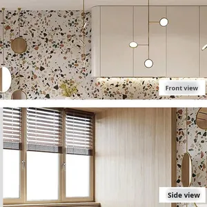 Azulejos de Pared Exteriores Modernos de <span class=keywords><strong>Cerámica</strong></span> Amarilla en Tonos Cálidos, Antibacterianos, Antideslizantes, de 800x800 mm, Acabado Mate, para Centros Comerciales y Hoteles - Product Image 5