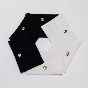 Factory Custom Design Velvet <b>Envelope</b> Gift Jewelry Packaging Snap Storage Pouch Bags - Product Image 6