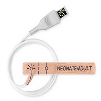 Capteurs de surveillance de la saturation en oxygène (SpO2) jetables pour adultes/nouveau-nés, compatibles avec Masimo, en tissu non tissé