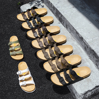 Chaussures en cuir Birken à prix imbattable, semelle naturelle, pour hommes et femmes, à enfiler, décontractées, classiques, légères, écologiques et jetables
