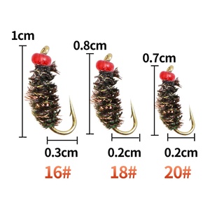 ชุดเบ็ดตกปลาสแตนเลส 10 ชิ้น สำหรับตก<span class=keywords><strong>ปลา</strong></span>เบสและ<span class=keywords><strong>ปลา</strong></span>ขาว พร้อมตัวเบ็ดแบบมีขนและแบบแมลง - Product Image 3