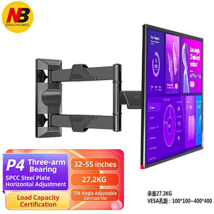 Soporte Móvil para TV <span class=keywords><strong>NB</strong></span> P4 de 32-55 Pulgadas, Soporte de Pared para TV <span class=keywords><strong>NB</strong></span>, Giratorio, Telescópico, Ajustable e Inclinable - Product Image 2