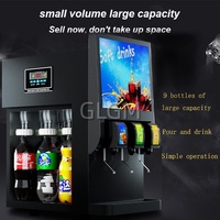 Distributeur de boissons en acier inoxydable en libre-service pour jus gazeux, cola, citron, soda